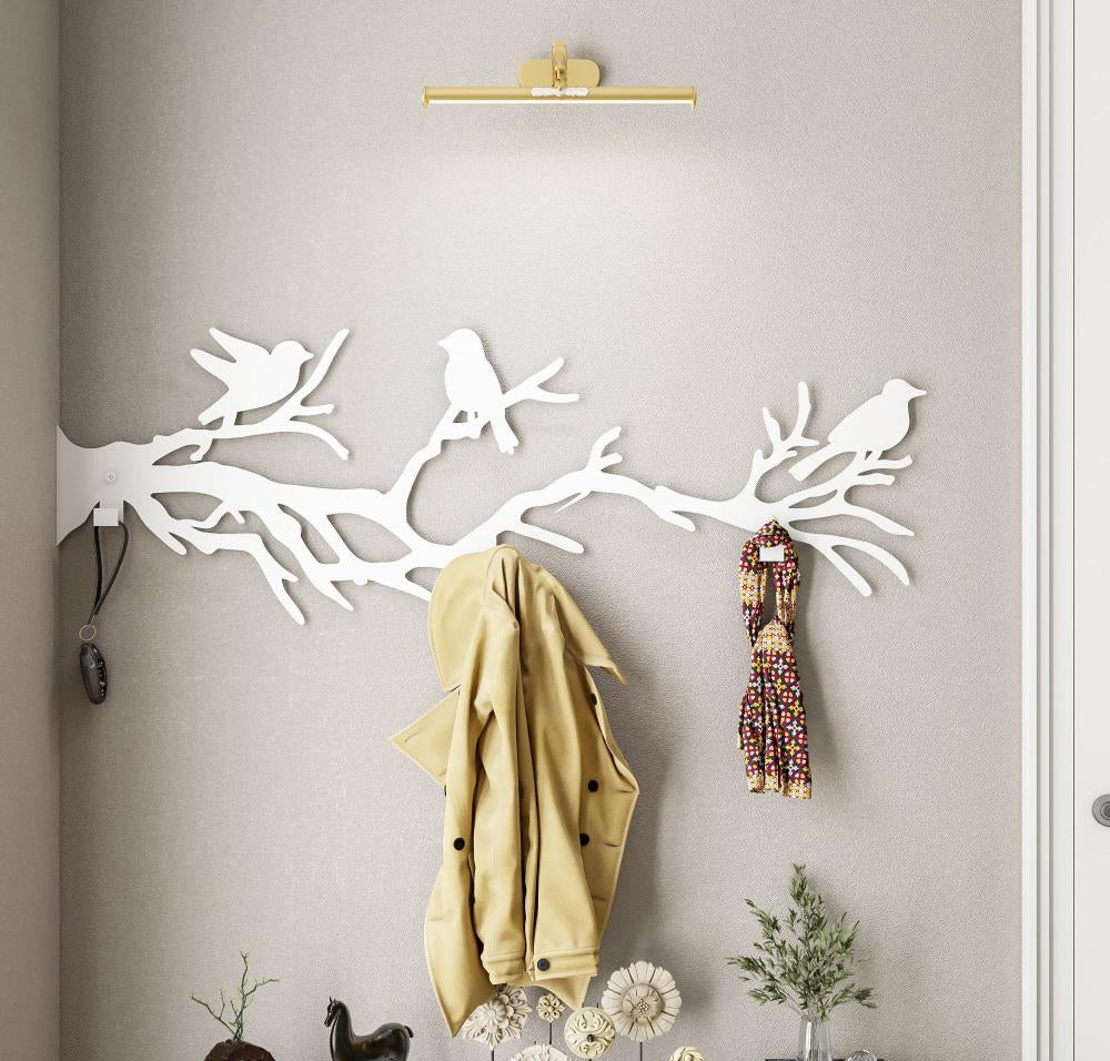 Birds on Tree Branch Coat Rack